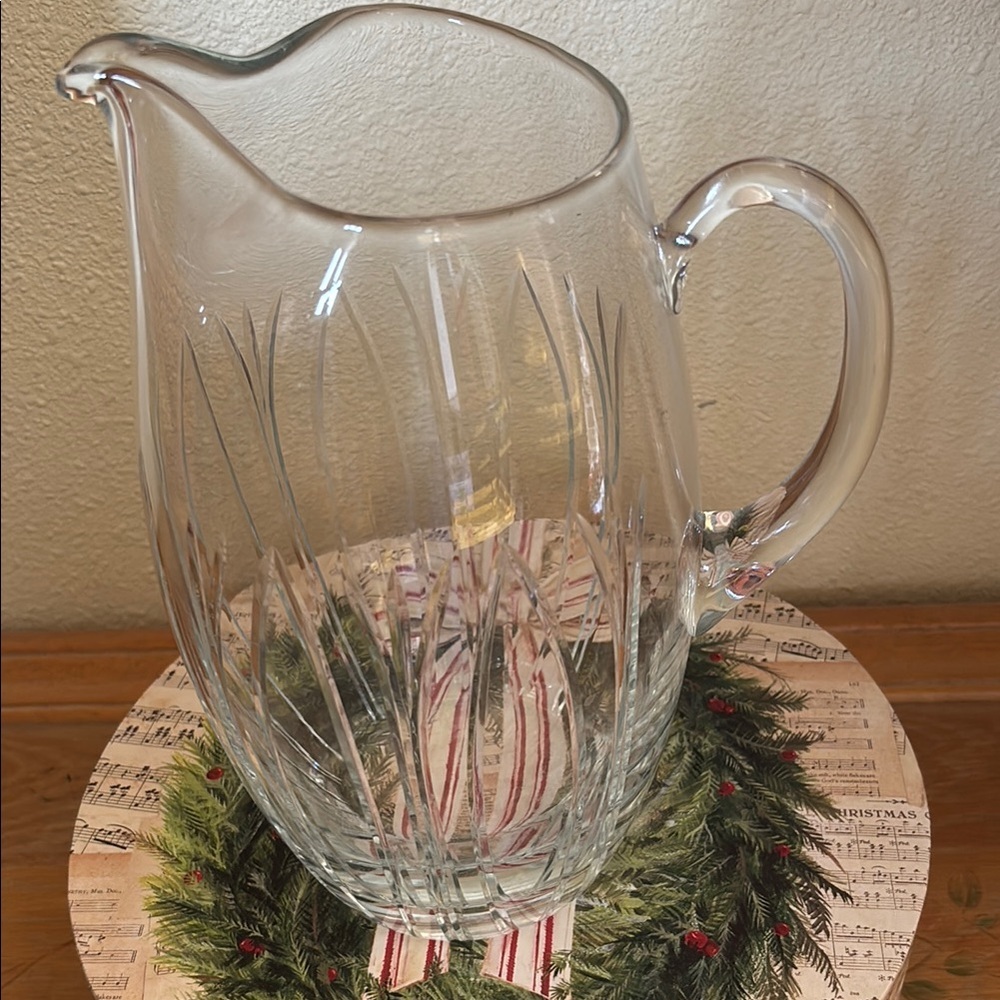 10" Crystal Pitcher ~ Reed & Barton